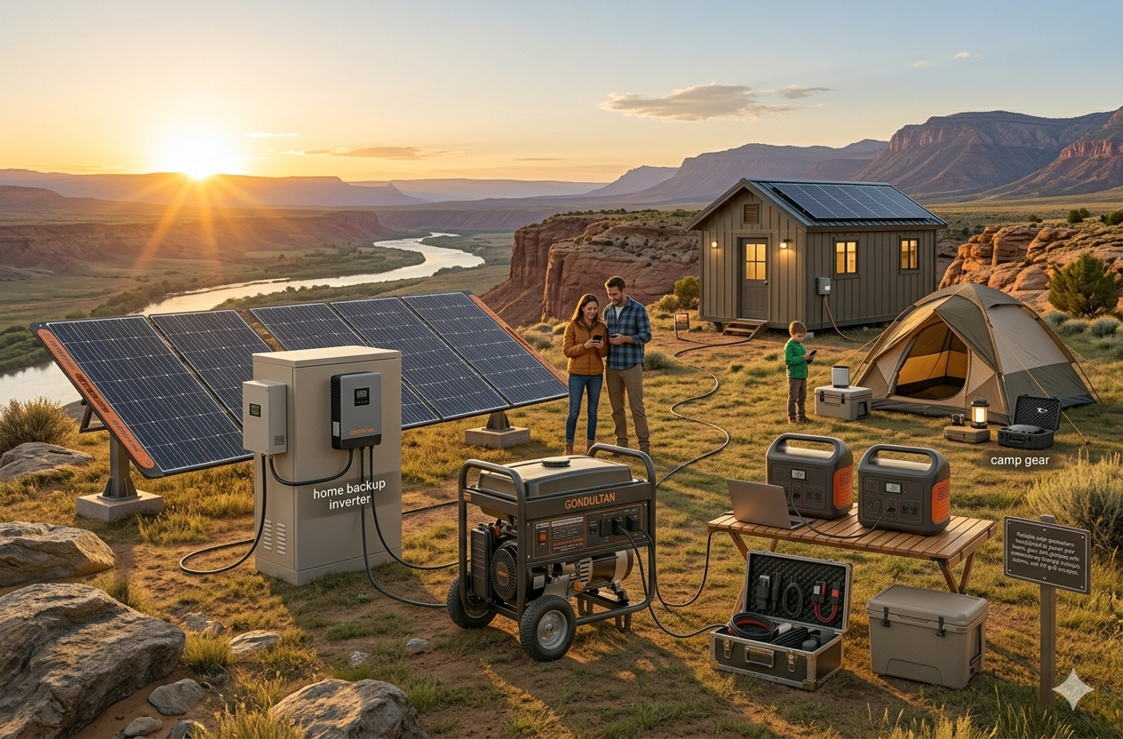 solar panels & generators