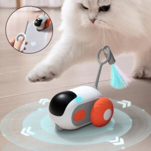 Remote Control Cat Car Toy — Interactive Self-Moving Chase Toy (USB Rechargeable)