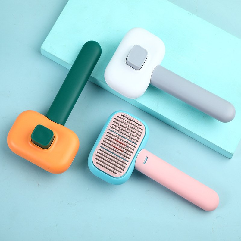 New Pet Cat Dog Hair Brush Hair Massage Comb Open-Knot Brush Grooming Cleaning Tool Stainless Steel Comb New Pet Cat Dog Hair Brush Hair Massage Comb Open-Knot Brush Grooming Cleaning Tool Stainless Steel Comb - Image 2