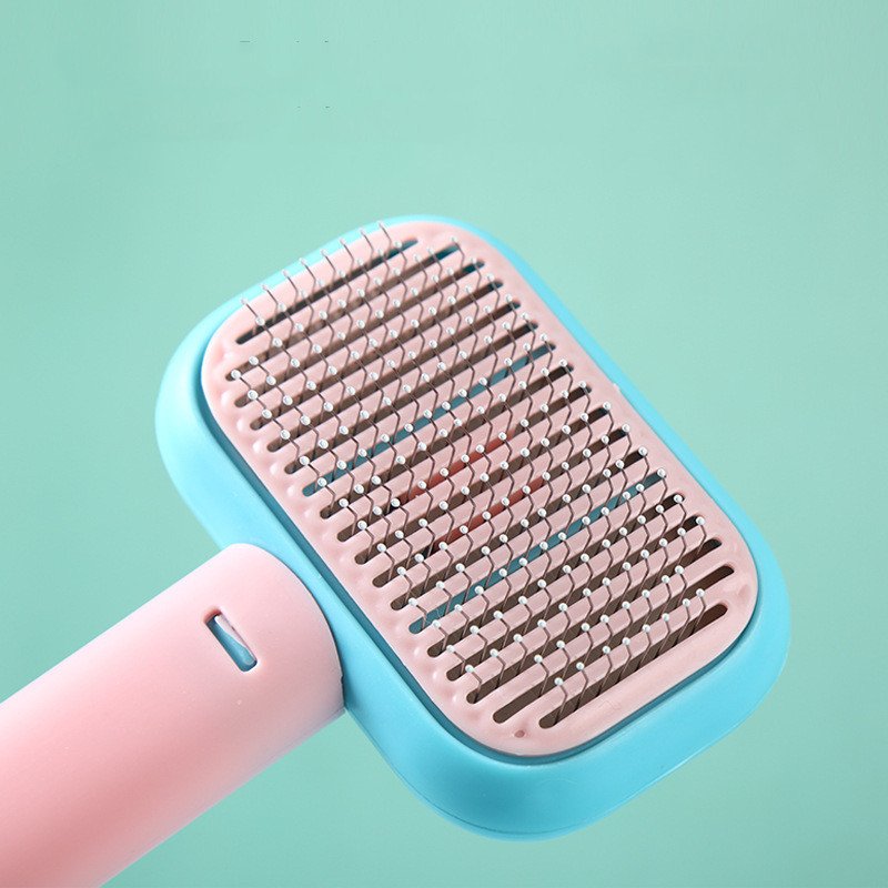 New Pet Cat Dog Hair Brush Hair Massage Comb Open-Knot Brush Grooming Cleaning Tool Stainless Steel Comb New Pet Cat Dog Hair Brush Hair Massage Comb Open-Knot Brush Grooming Cleaning Tool Stainless Steel Comb - Image 4