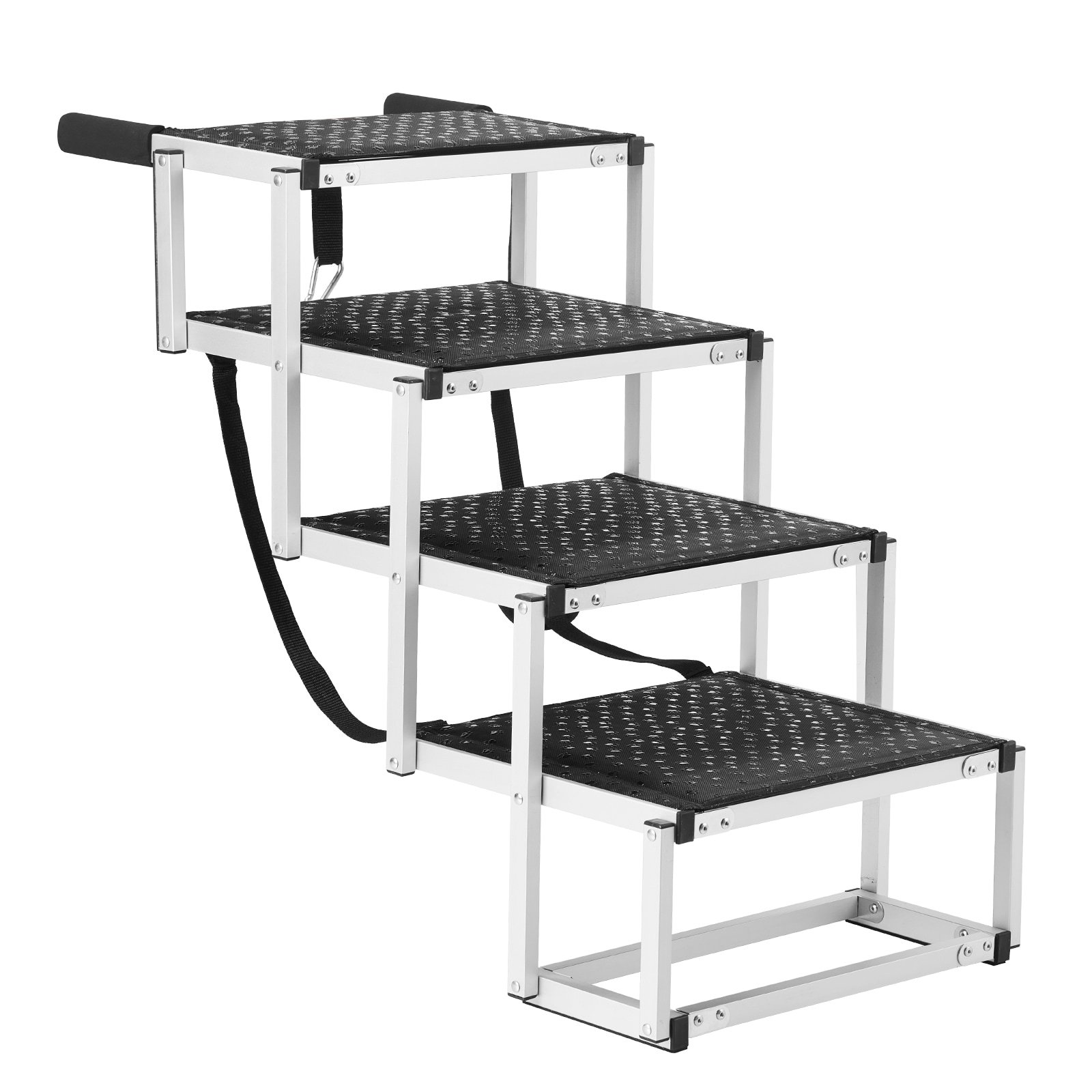 Dog Stairs for Cars – 4-Step Aluminum, up to 150 lbs Dog Stairs for Cars – 4-Step Aluminum, up to 150 lbs