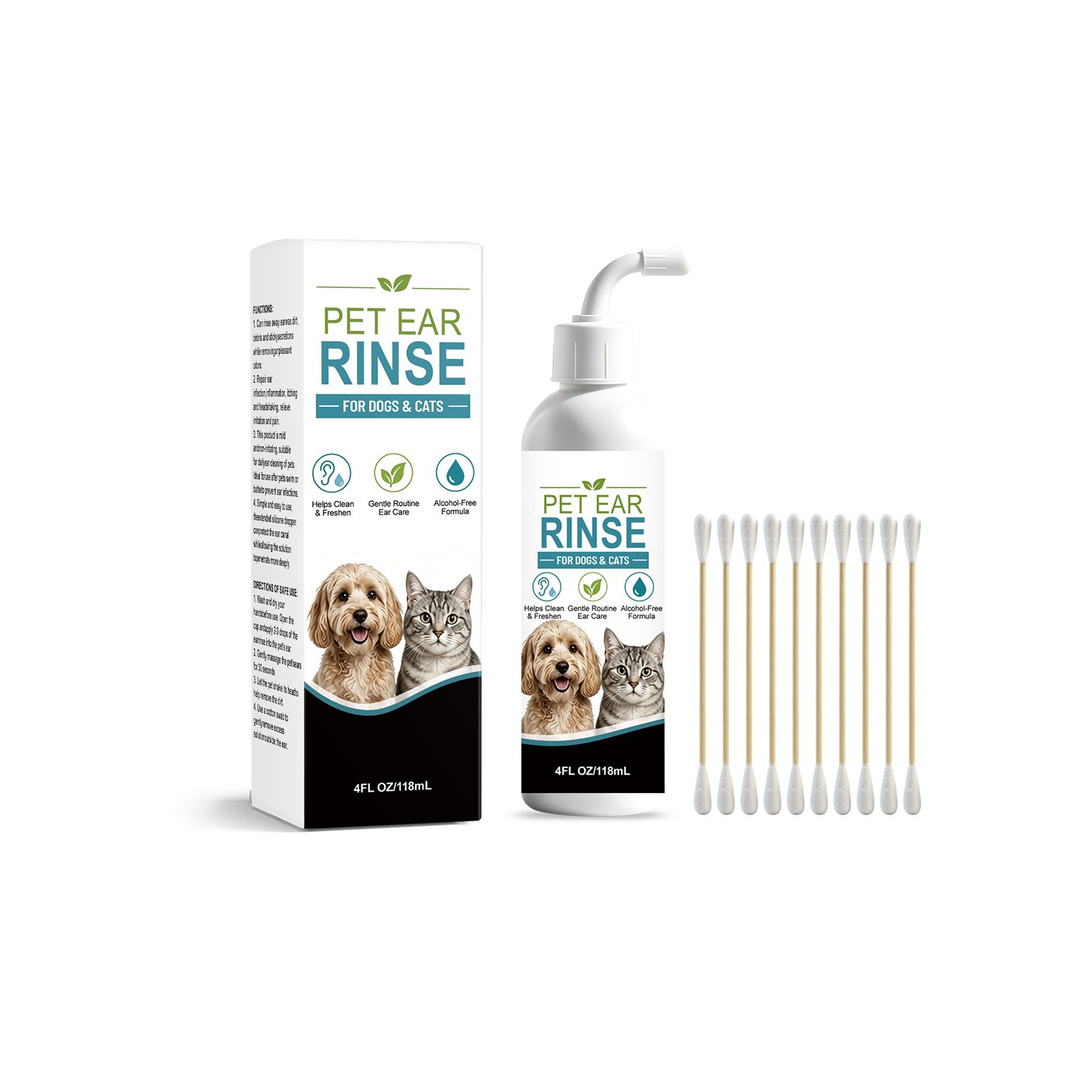AMZ Pet Ear Cleaning Liquid – Gentle Ear Rinse AMZ Pet Ear Cleaning Liquid – Gentle Ear Rinse
