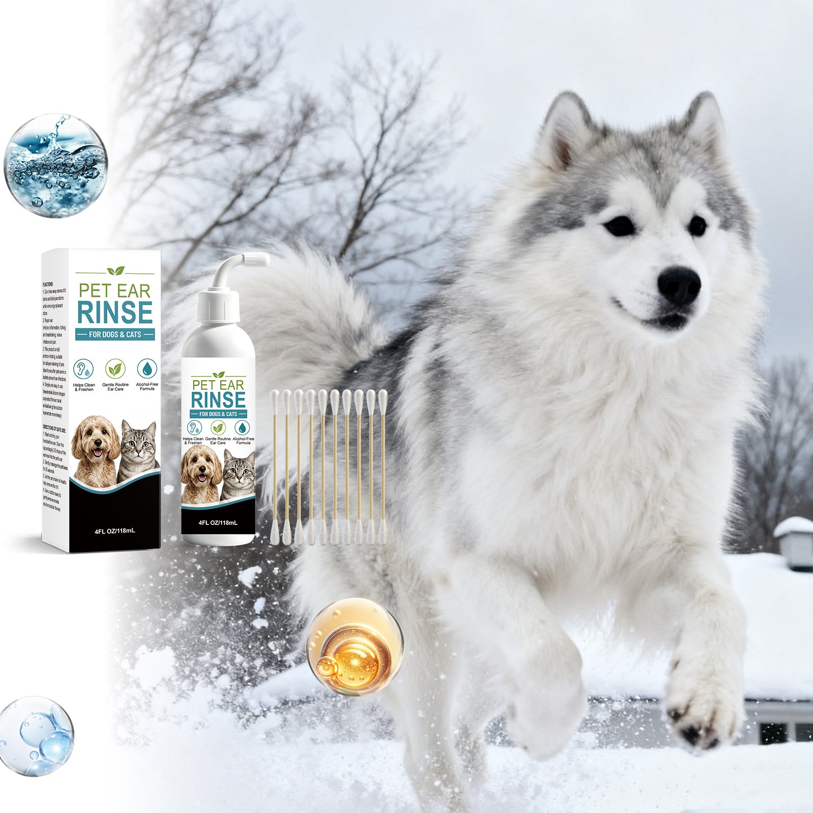 AMZ Pet Ear Cleaning Liquid – Gentle Ear Rinse AMZ Pet Ear Cleaning Liquid – Gentle Ear Rinse - Image 5